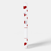 Laila - Aangepaste naam - Red Hearts Polka Dot Pat Case-Mate iPhone Case (Achterkant / Links)
