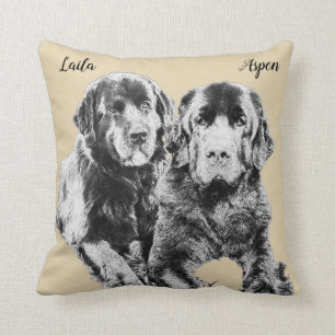 Laila en Aspen Newfoundland Girls Kussen