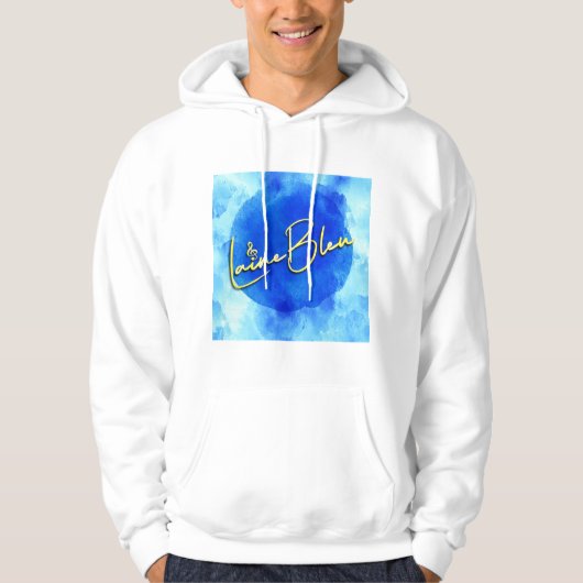 Laine Bleu Logo Mannen Hoodie (Voorkant)