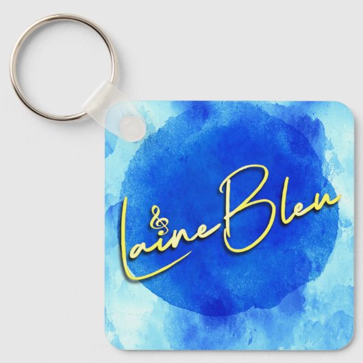 Laine Bleu Logo Sleutelhanger (Voorkant)