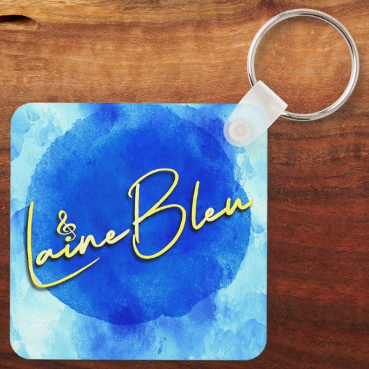 Laine Bleu Logo Sleutelhanger (Achterkant)