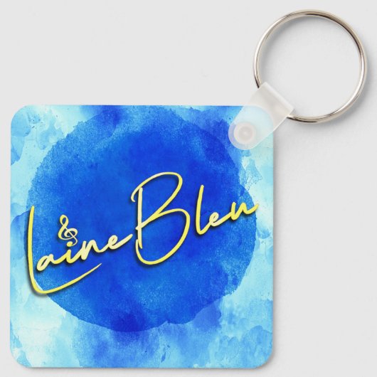 Laine Bleu Logo Sleutelhanger (Achterkant)