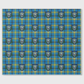 Laing Schotse Clan Tartan & Crest Cadeaupapier (Vlak)