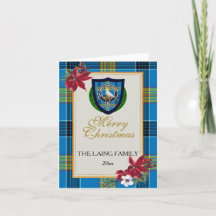 Laing Schotse Clan Tartan & Crest