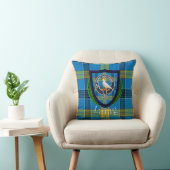 Laing Schotse Clan Tartan & Crest Kussen (Stoel)