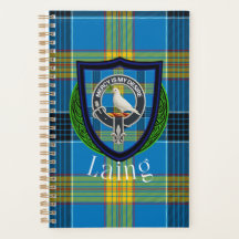 Laing Schotse Clan Tartan & Crest