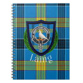 Laing Scottish Clan Tartan & Crest Notitieboek