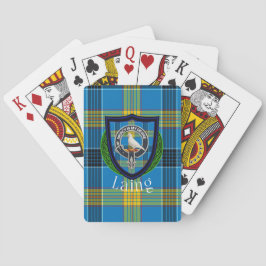 Laing Scottish Clan Tartan & Crest Pokerkaarten