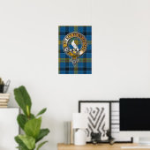 Laing Tartan & Badge Poster (Thuiskantoor)