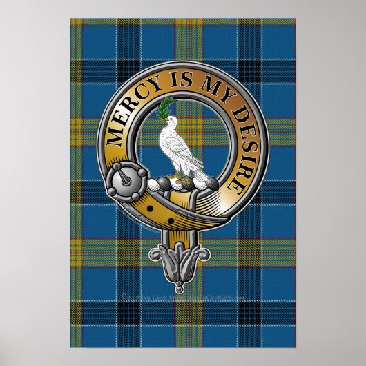 Laing Tartan & Badge Poster (Voorkant)