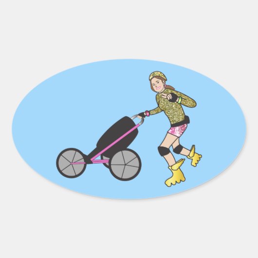 Lainie Oval Stickers (Voorkant)