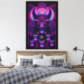 Lair of the New Bat Girls Gothic Halloween Canvas Afdruk (Insitu (Slaapkamer))