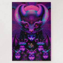 Lair of the New Bat Girls Gothic Halloween Legpuzzel