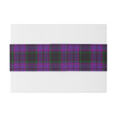 Laird Schotse Tartan Belly Band Uitnodigingen Wikkel (Achterkant Voorbeeld)