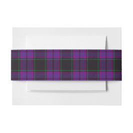 Laird Schotse Tartan Belly Band Uitnodigingen Wikkel