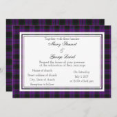 Laird Scottish Wedding Invitation Kaart (Voorkant / Achterkant)