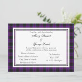 Laird Scottish Wedding Invitation Kaart (Staand voorkant)