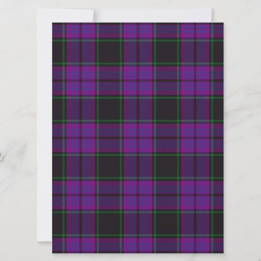 Laird Scottish Wedding Invitation Kaart (Achterkant)
