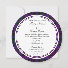 Laird Scottish Wedding Round Uitnodiging