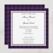 Laird Scottish Wedding Square Invitation Kaart (Voorkant / Achterkant)