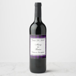 Laird Scottish Wedding Wine Label Wijn Etiket