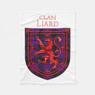 Laird Tartan Scottish Play Lion Rampant Fleece Deken