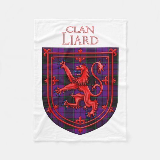 Laird Tartan Scottish Play Lion Rampant Fleece Deken (Voorkant)