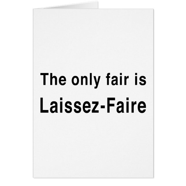 Laissez-Faire (Voorkant)