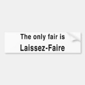 Laissez-Faire Bumpersticker (Voorkant)