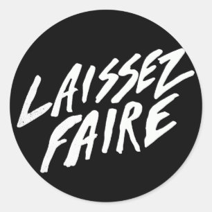 LAISSEZ FAIRE RONDE STICKER