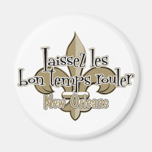 Laissez le bon temps rouler magneet (Voorkant)