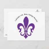 Laissez les bon temps rouler briefkaart (Voorkant / Achterkant)