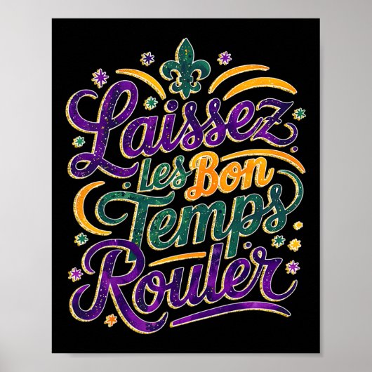Laissez Les Bon Temps Rouler Funny Boho Coquette M Poster (Voorkant)