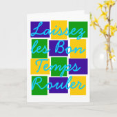Laissez les Bon Temps Rouler Kaart (Gele Bloem)