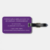 Laissez Les Bon Temps Rouler Mardi Gras King Cake Bagagelabel (Achterkant horizontaal)