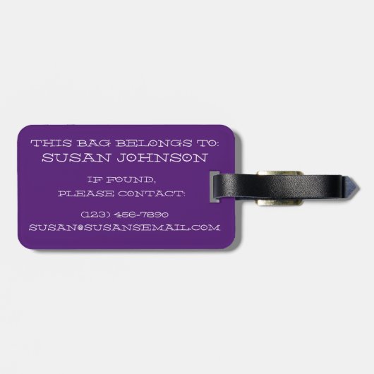 Laissez Les Bon Temps Rouler Mardi Gras King Cake Bagagelabel (Achterkant horizontaal)