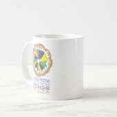 Laissez Les Bon Temps Rouler Mardi Gras King Cake Koffiemok (Voorkant links)