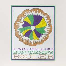 Laissez Les Bon Temps Rouler Mardi Gras King Cake Legpuzzel