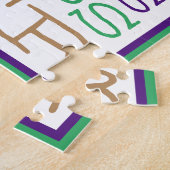 Laissez Les Bon Temps Rouler Mardi Gras King Cake Legpuzzel (Zijkant)