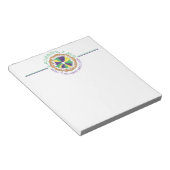 Laissez Les Bon Temps Rouler Mardi Gras King Cake Notitieblok (Schuin)