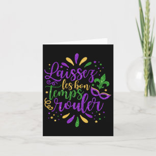 Laissez Les Bon Temps Rouler Mardi Gras New Orlean Kaart