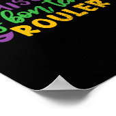 Laissez Les Bon Temps Rouler Mardi Gras Party Kost Poster (Hoek)