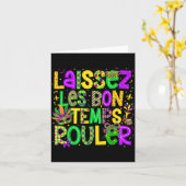 Laissez Les Bon Temps Rouler Matching Mardi Gras P Kaart (Gele Bloem)