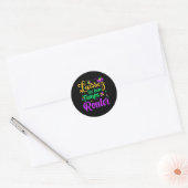 Laissez Les Bon Temps Rouler Matching Mardi Gras P Ronde Sticker (Envelop)