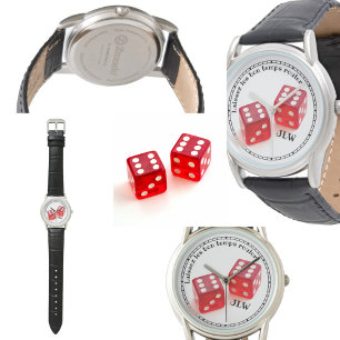 Laissez les Bon Temps Rouler met Initialen Horloge