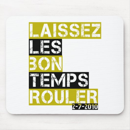 Laissez les bon temps rouler muismat (Voorkant)