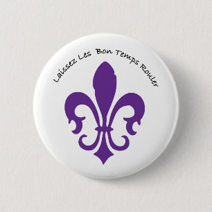 Laissez les bon temps rouler ronde button 5,7 cm