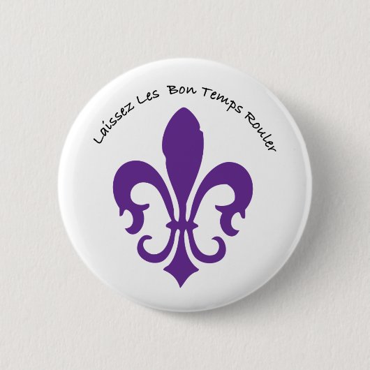 Laissez les bon temps rouler ronde button 5,7 cm (Voorkant)