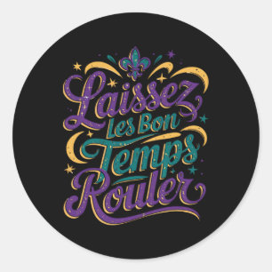 Laissez Les Bon Temps Rouler Ronde Sticker