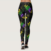 Laissez les bon temps rouler Typography Mardi Gras Leggings (Achterkant)
